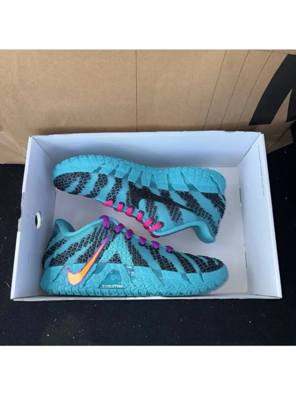 NEW Nike JA 3 Morant Blue Pink Purple IO7565-900 Men Size 5.5, Womens Size 7